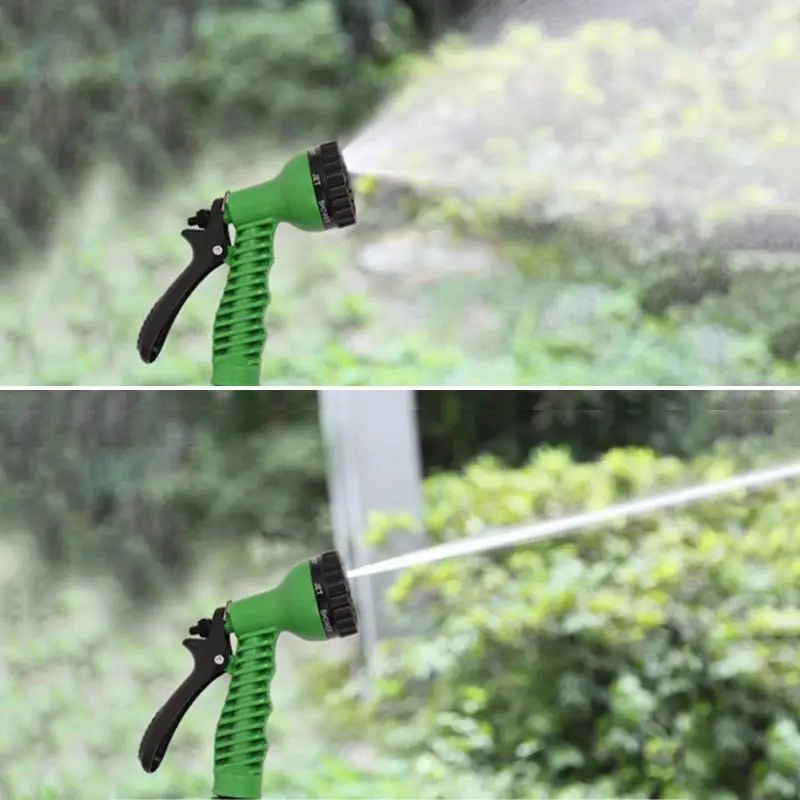 

Green/Blue Hose Gun Garden Adjustable 7 Patterns Sprinkler Nozzles Water Spray Gun For Car Washing Water Hose Sprayer Head