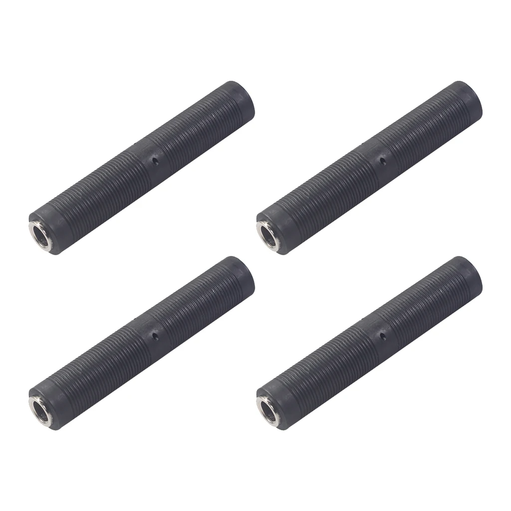 

4pcs Guitar Audio Cable Connector 1/4in Jack Female To Female Connector