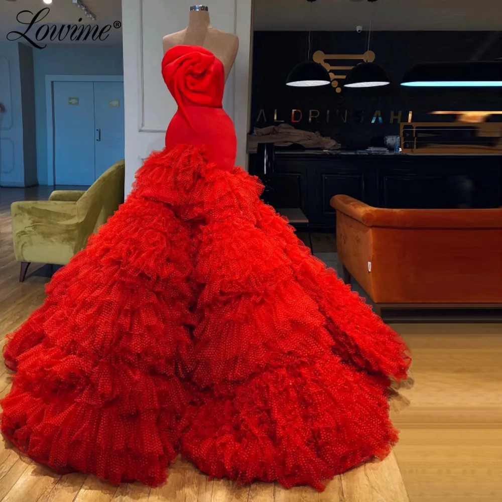 

Dubai Design Red Carpet Runaway Party Dresses 2020 Long A-Line Celebrity Dresses Evening Gown Saudi Arabia Customized Prom Dress