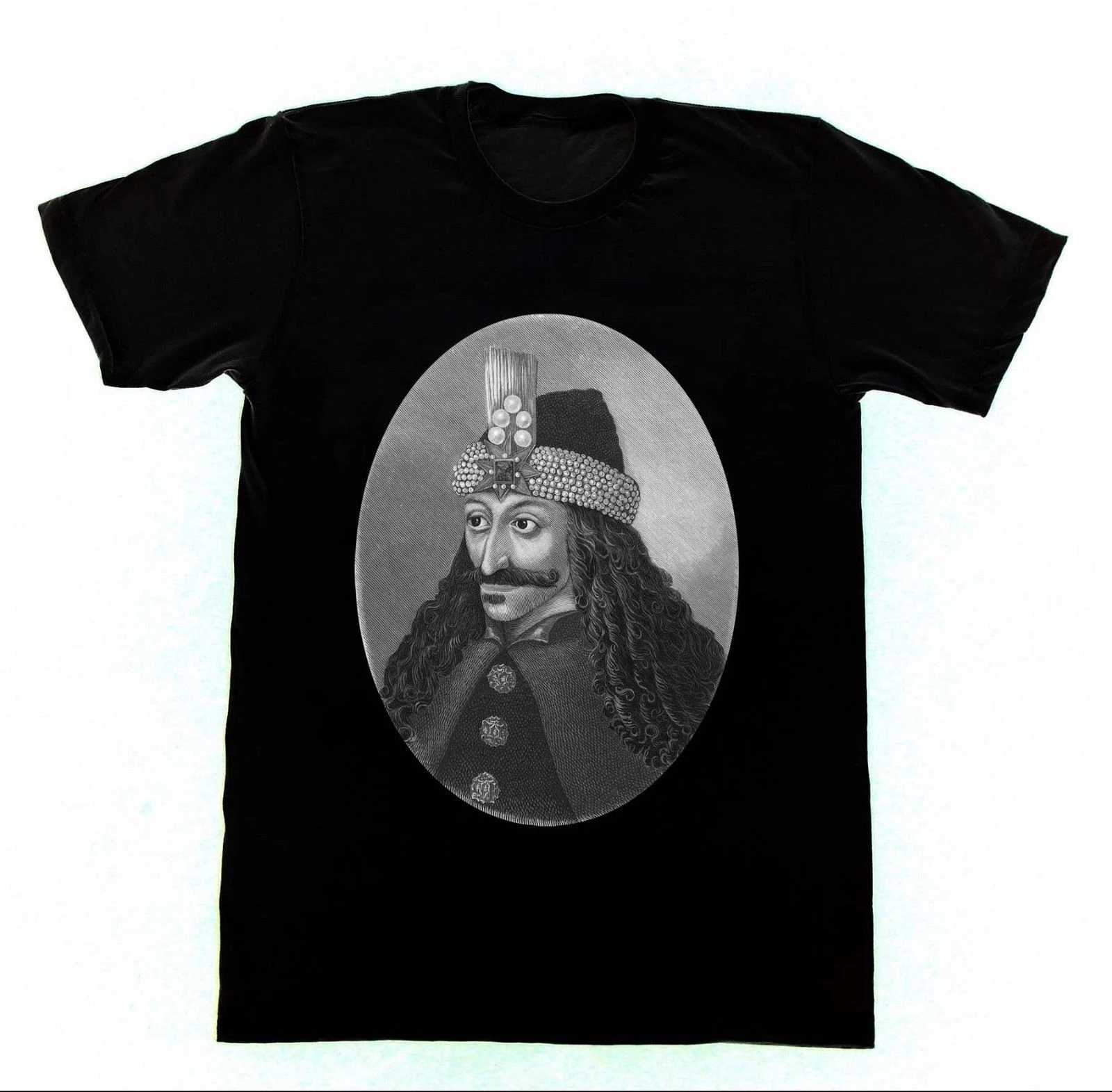Vlad The Impaler 16th Century Portrait Shirt 30 T Dracula Vampire хлопковая футболка с короткими рукавами Топы