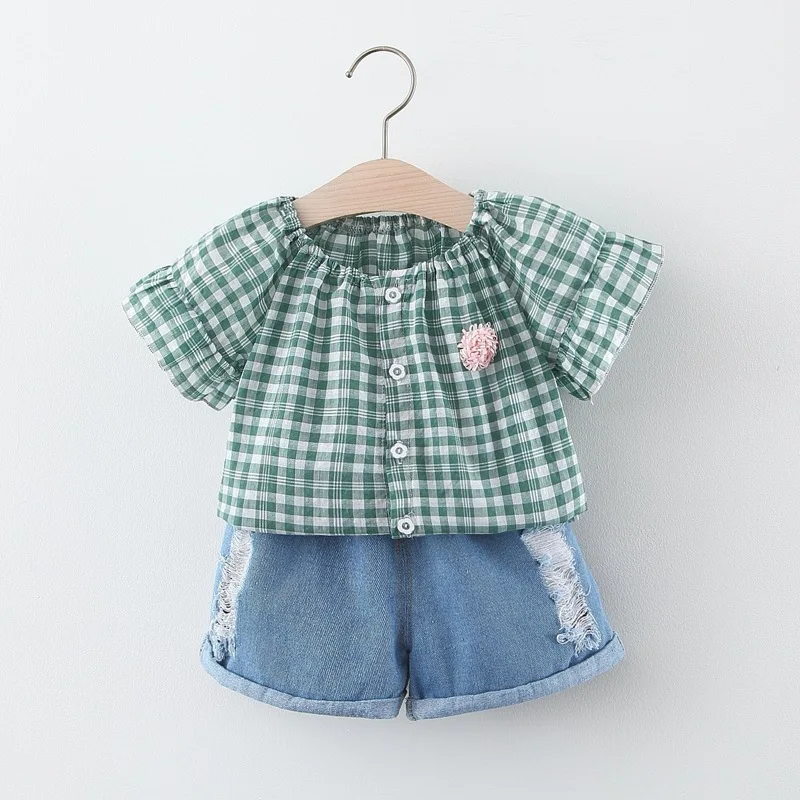 Комплекты одежды для маленьких девочек Комплект детской Пуловер с оборками Топы