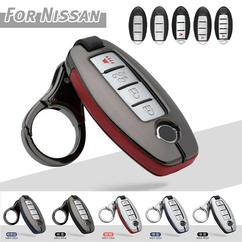 

Чехол для ключей из цинкового сплава, чехол для Infiniti для Nissan Qashqai J11 Juke X-Trail, кнопки, флип-корпус, дистанционное управление