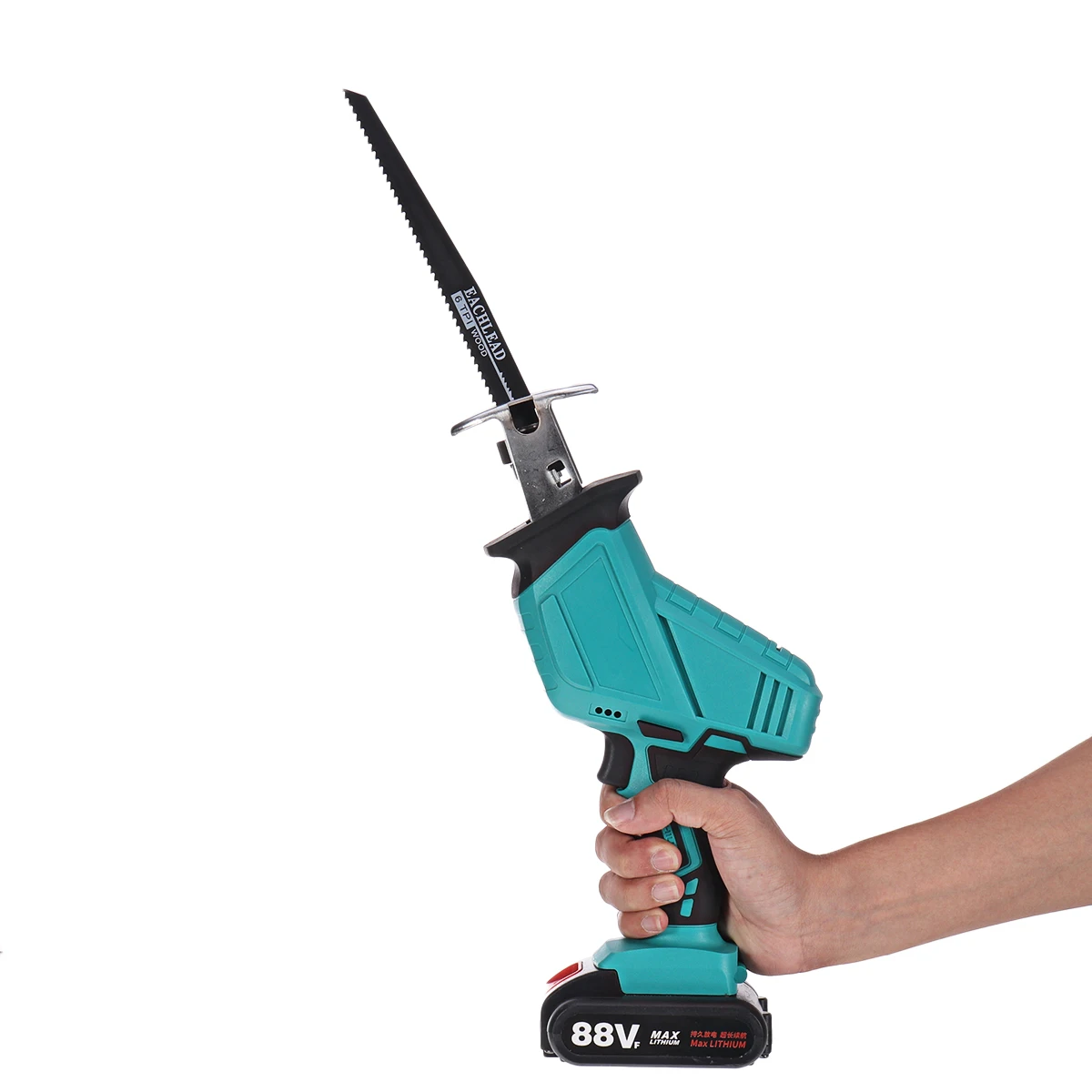 

88V Cordless Electric Saw Reciprocating Saw Handsaw Saber Metal Cutting Wood Tool for Metal Wood Pipe Cutting Saw with 4 Blades