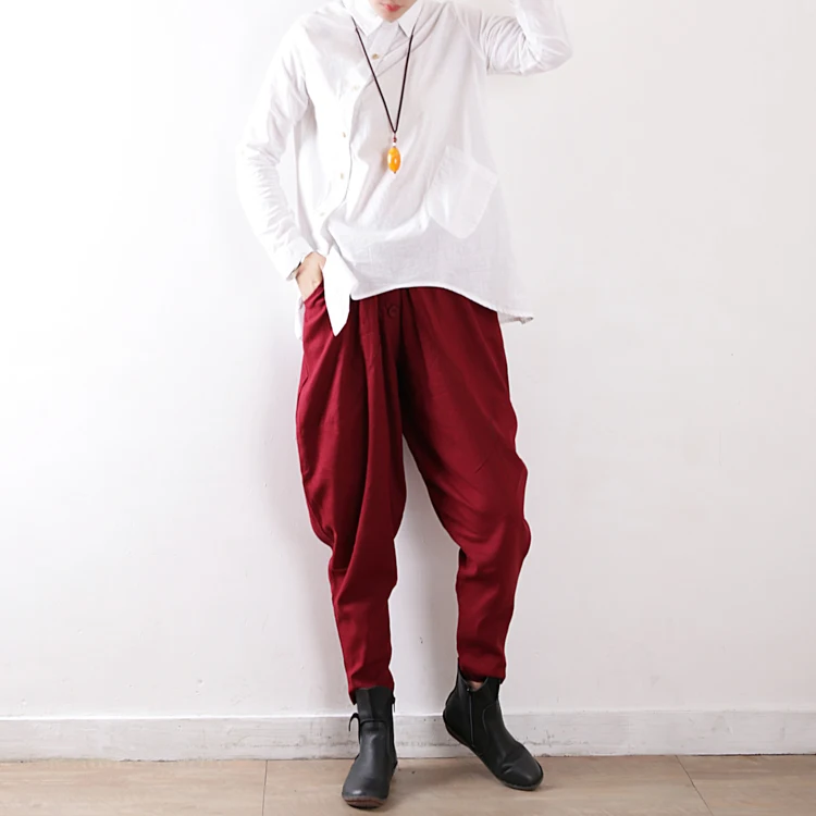 Аутентичные льняные летние модные женские брюки хлопковые шикарные стильные