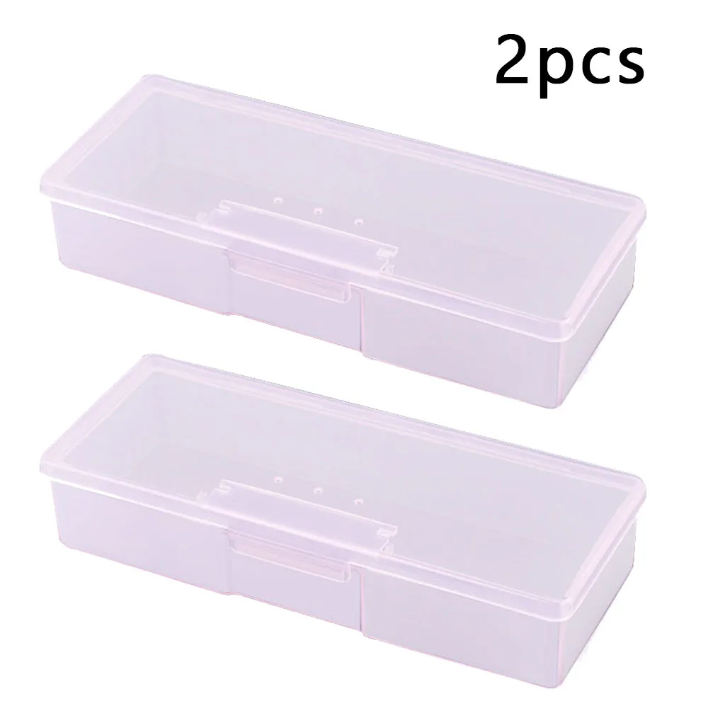 Прозрачная пластиковая коробка для хранения 2 шт. 19*7 5*3 8 см|Коробки и ящики