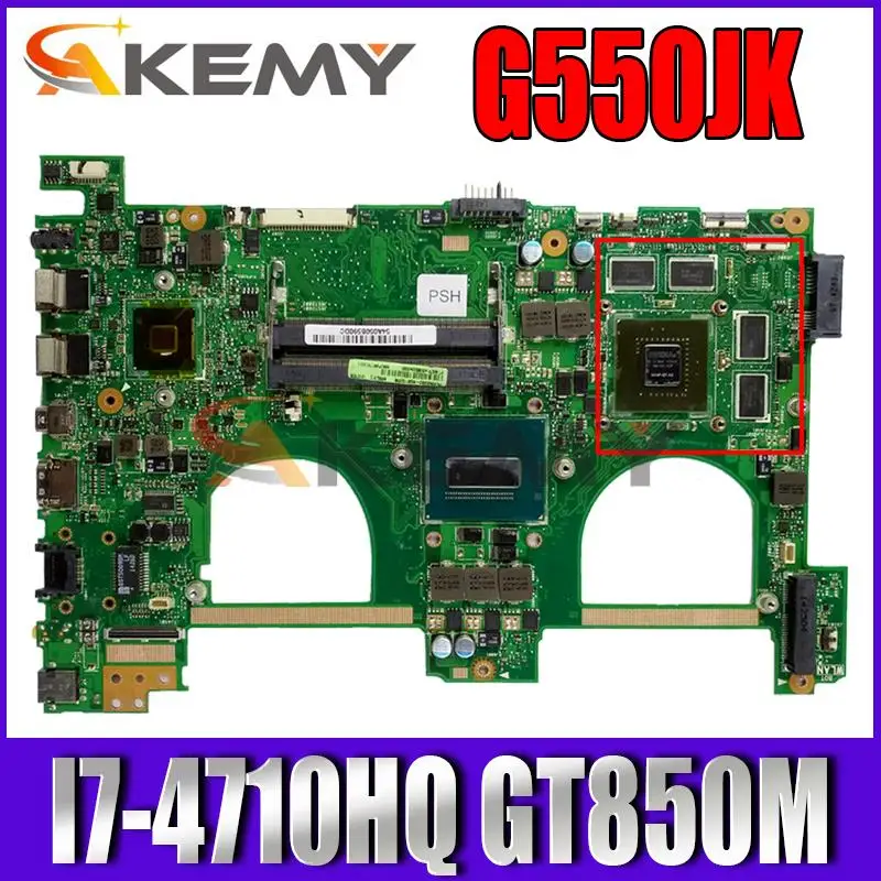 

Материнская плата N550JK со стандартным GT850M 4GB-GPU для Asus N550JK N550JX Q550JV G550JK N550JV N550J Материнская плата ноутбука