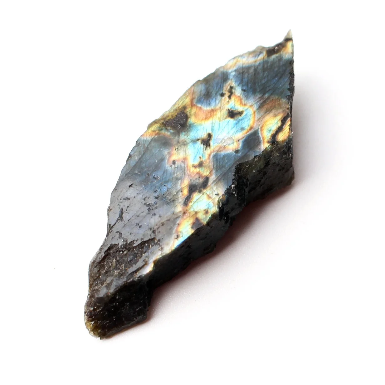 1 шт. натуральный лабрадорит кристалл необработанный камень одна сторона