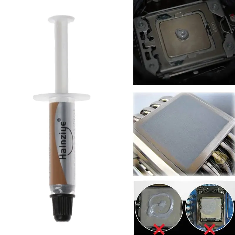 

C5AB 10Pcs Thermal Grease Paste Compound CPU HeatSink Processor Heat Sink Cooling Silicone Thermal Paste
