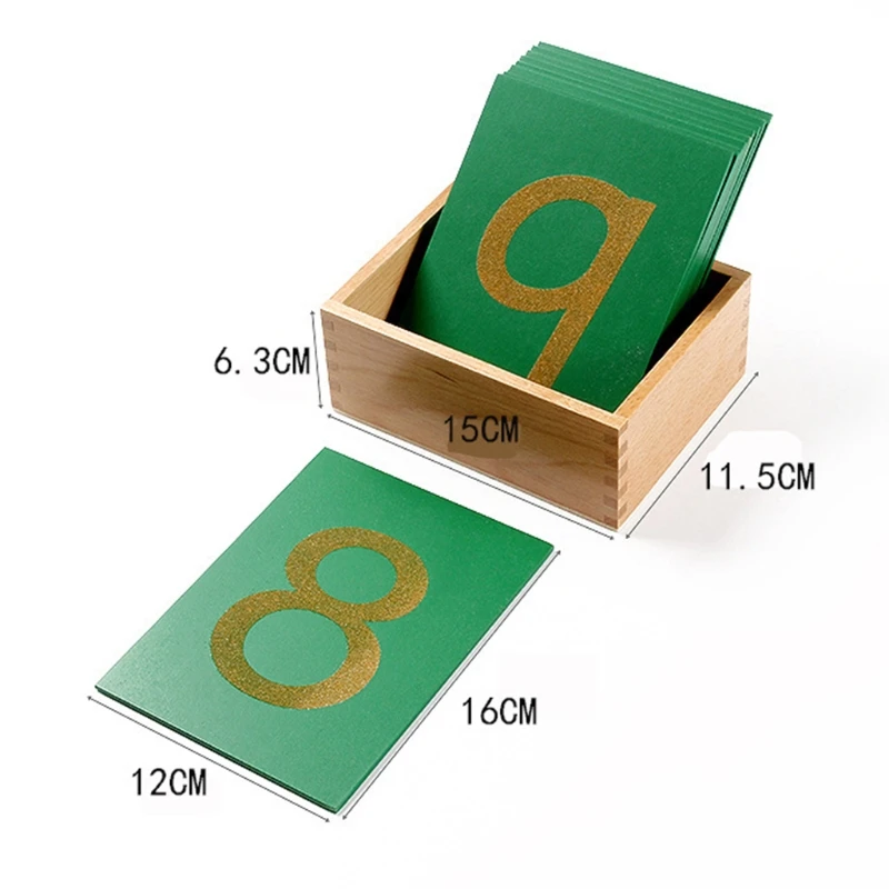 

Montessori Teaching Aids Mathematics International Edition Sand Digital Board Plate Wooden Box Children Early Education Toy