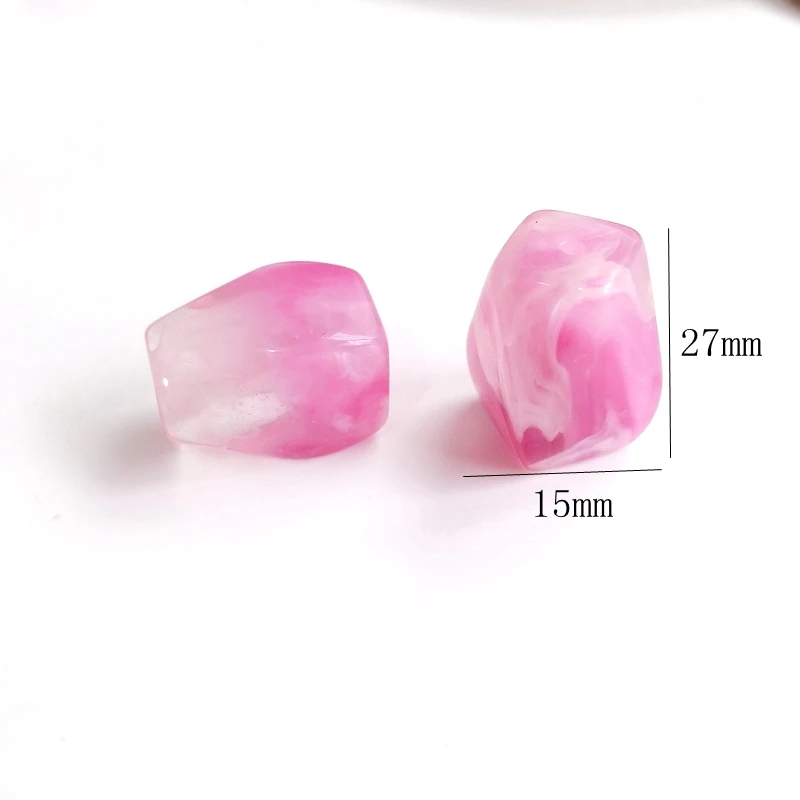 DIY Jewelry Accessories Resin Material Trapezoidal Crystal Amber Temperament Handmade Earrings | Украшения и аксессуары