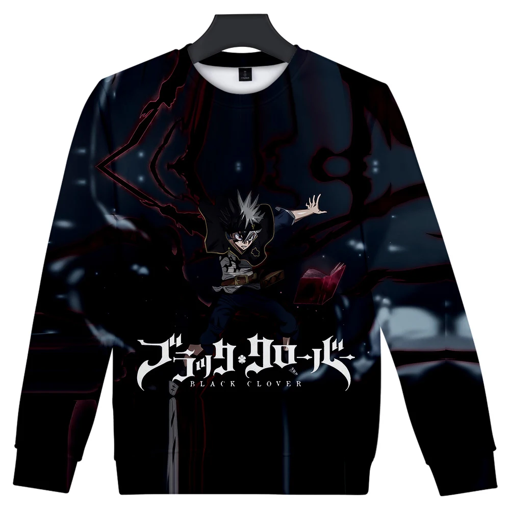 

Black Clover 3D Fashion O-Neck Sweatshirt Women/Men Long Sleeve Sweatshirts 2020 Harajuku Casual Streetwear Anime Clothes