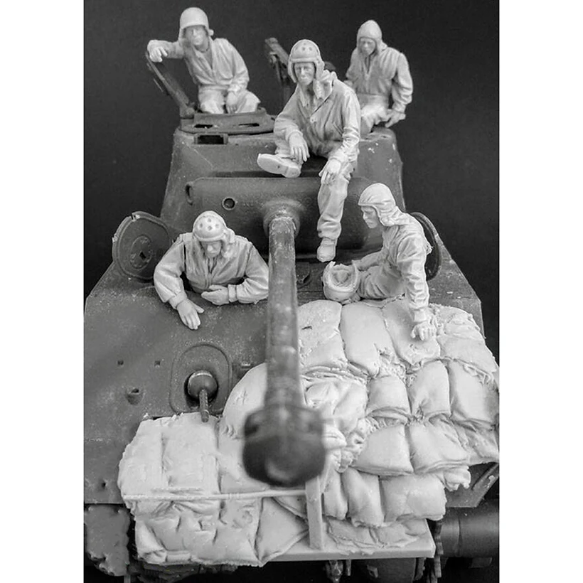 

Unassambled 1/35 современный набор экипажа включает 5 человек (с песком) статуэтка в виде набор миниатюрных моделей Неокрашенный
