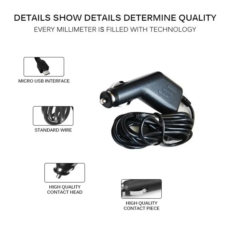 3m 5v 1a car mini usb video recorder curved car charger port for auto dvr camera gps video recorder black color free global shipping