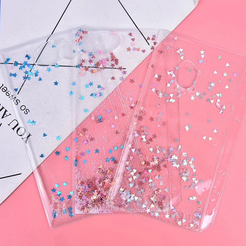 

PVC Transparent File Small Things Keeper For 6 Holes Loose Leaf Spiral Binder