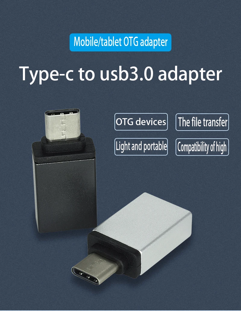OTG type-C/USB OTG адаптер usb type C для Xiaomi huawei samsung S9 type c usb-адаптер Tipo C type-c для USB 3,0 OTG адаптер