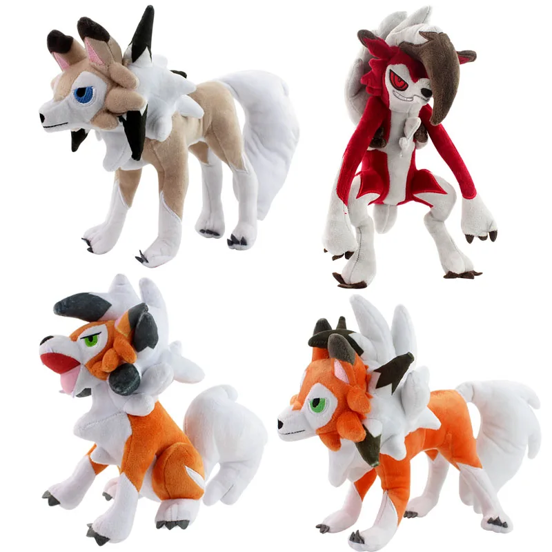 25 30 см Животные Alola Solgaleo Lunala Lycanroc Dusk дневной ночной плюшевый горячий мягкий