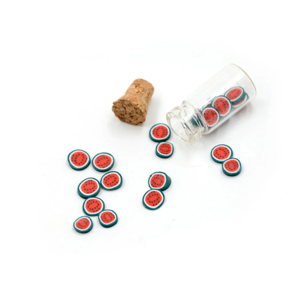 

Miniature Glass Storage Jars with Lids Fruit Slices for 1/12 Dollhouse Random