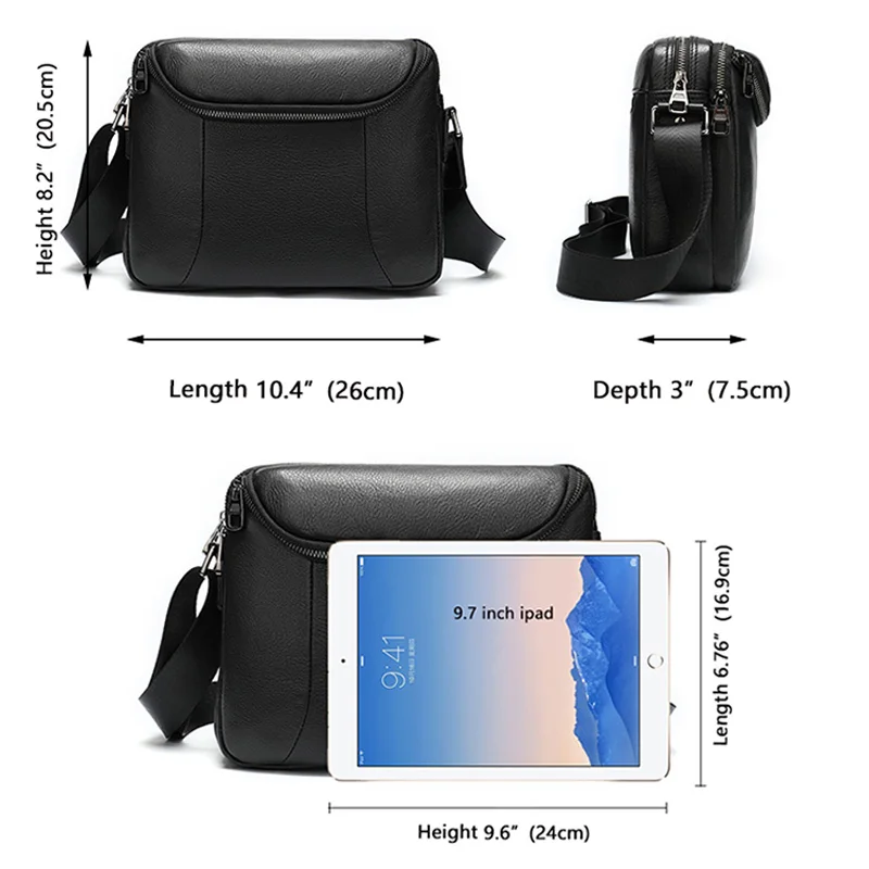 MVA мужские сумки из натуральной кожи мужская сумка-мессенджер Маленькая сумка на