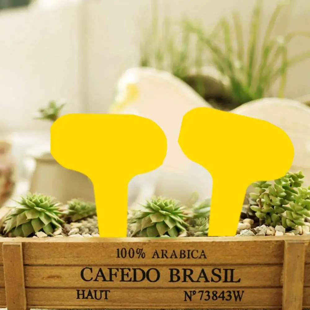 100 шт. Т образные пластиковые таблички для выращивания растений|Маркеры растений|