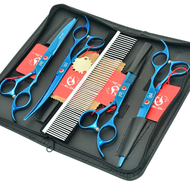 Meisha 7 дюймов Профессиональные ПЭТ Уход за лошадьми ножницы комплект прямо резка
