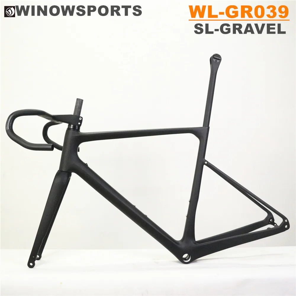 Winow 2020 полностью внутренний руль для кабеля углеродный гравий рама велосипеда