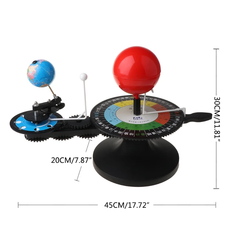 

Solar System 3 Globes Sun Earth Moon Orbital Planetarium Model Astronomy Demo Student Kids Education Teaching Tool Toys