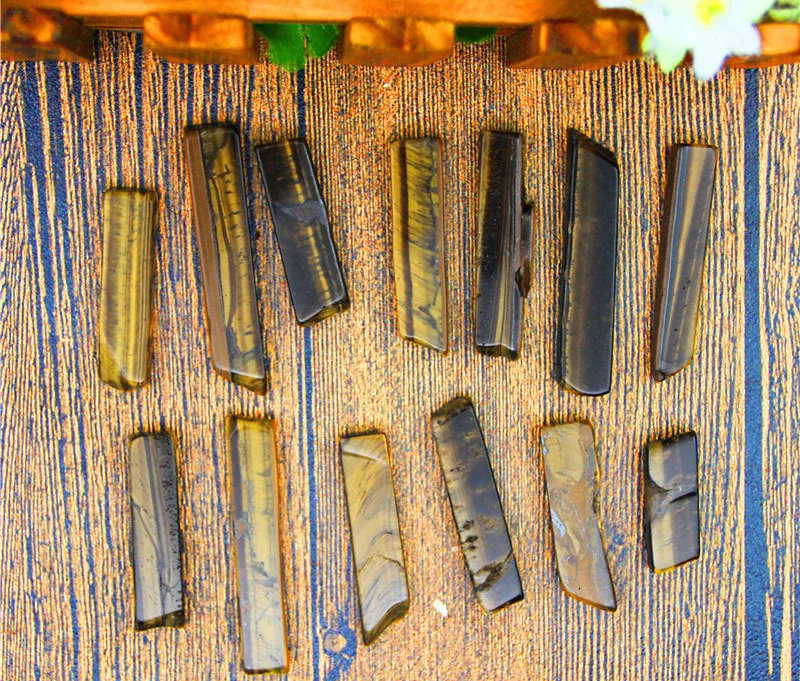 Irregular Rectangle Lapis Lazuli Necklace Vintage Handmade Natural Stone Necklace For Women Stainless Steel Jewelry TN436