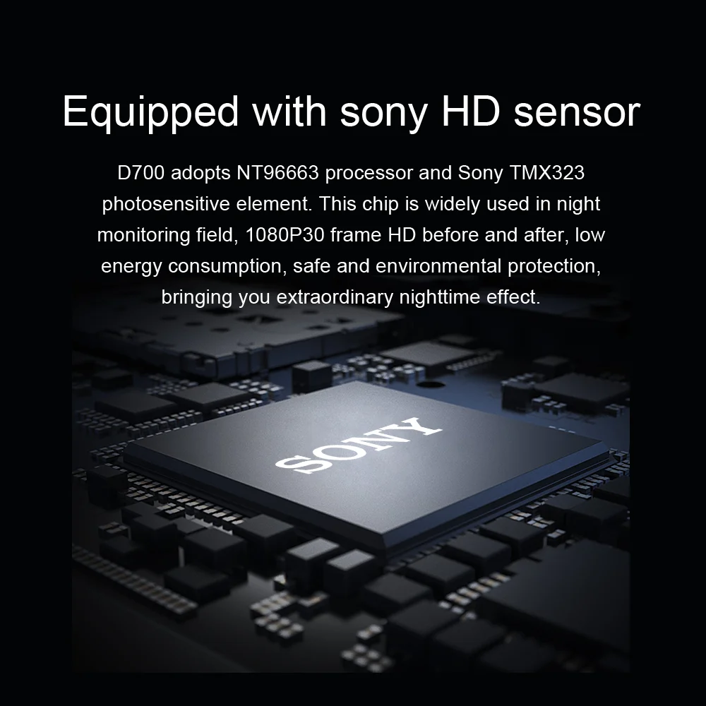 Aaba J07 WIFI Sony IMX323 камера ночного видения Автомобильный видеорегистратор с двумя