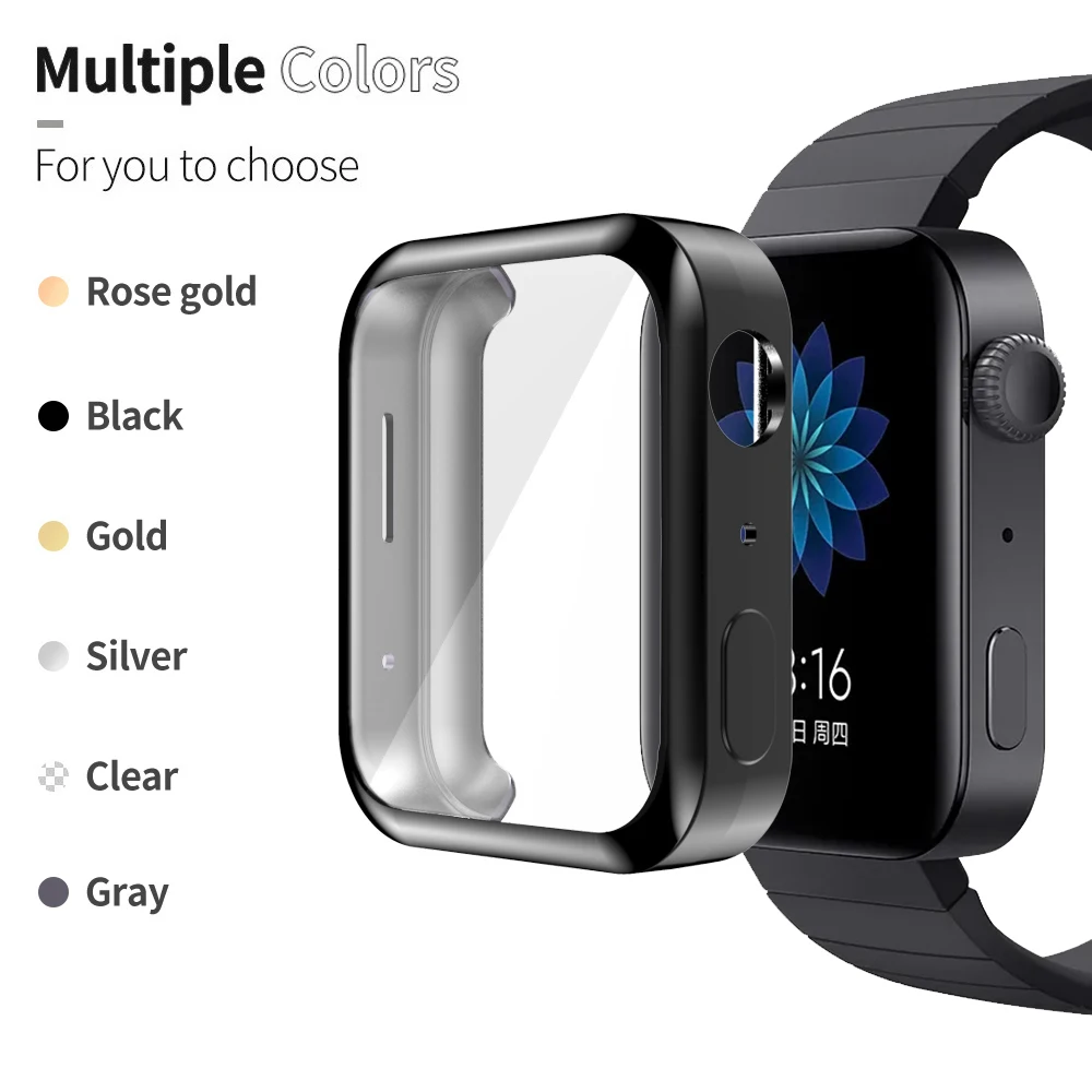Защитный экран мягкий чехол для Xiaomi Smart Watch тонкий ТПУ бампер Mi Легкие