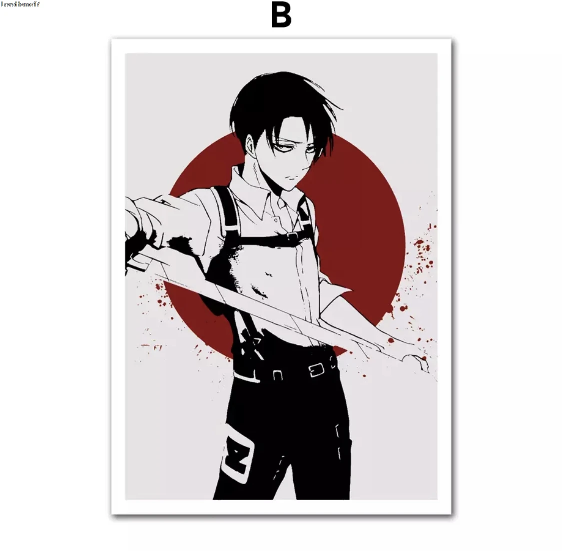 

Art Poster Modern Cartoon Character Boy Frameless Canvas Oil Painting Home Decoration Classical Knight Style Photo