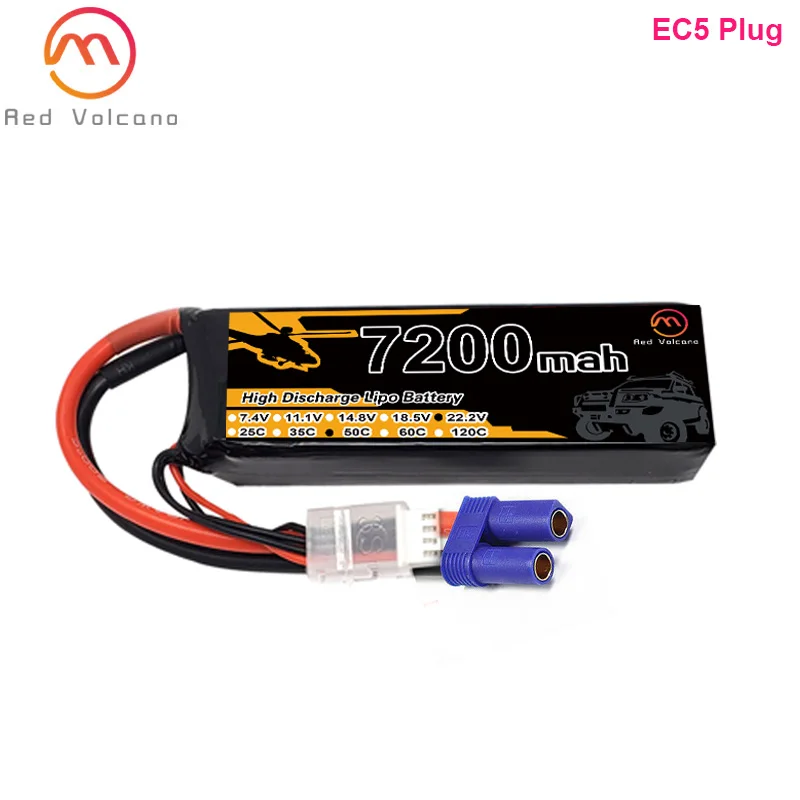 

6S 22.2 7200mAh 35C 60C LiPo Battery for RC Drones Airplanes Helicopters Cars Boats Robots Lipo Battery With T/XT60/TRX/XT90/EC5