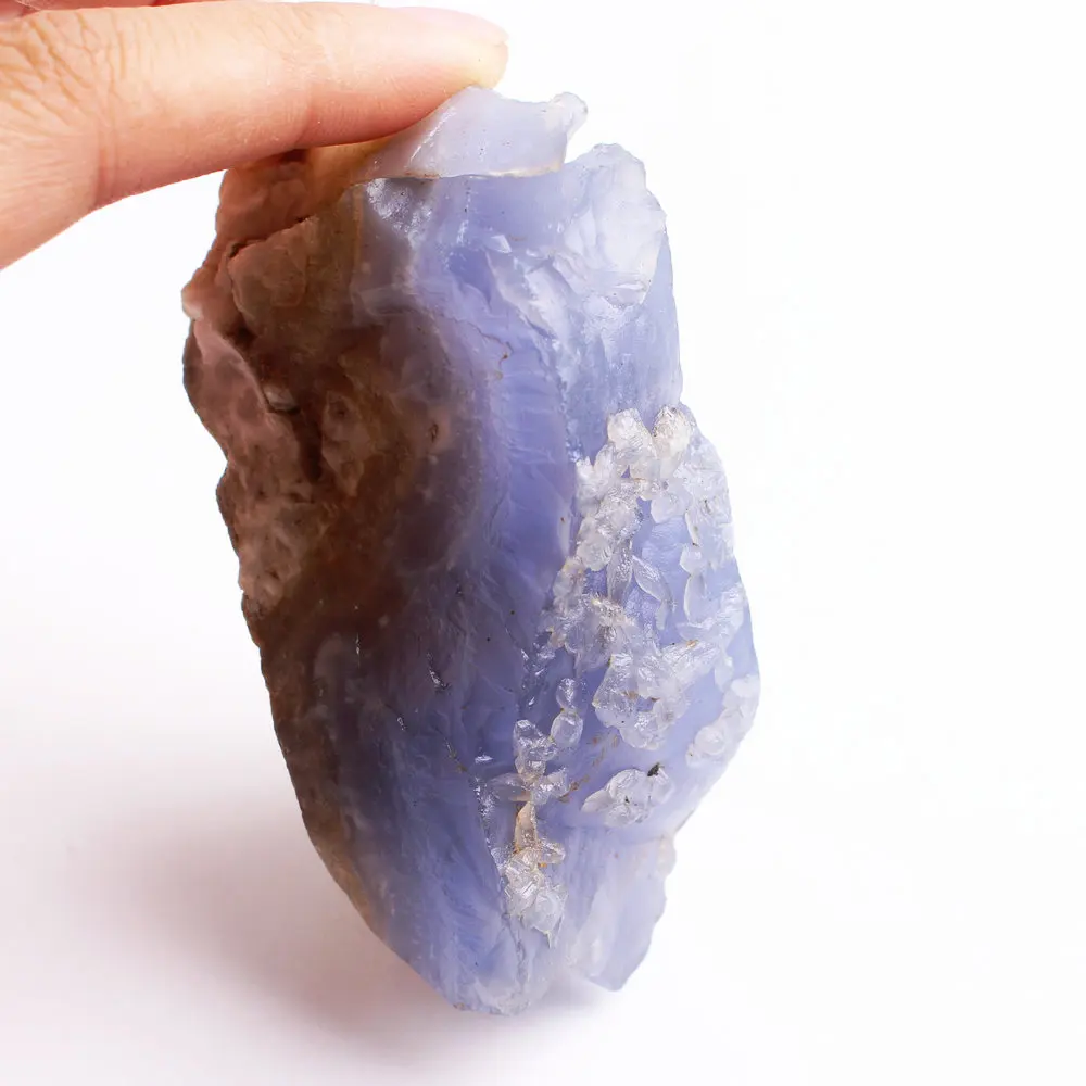 1 шт. натуральный синий халцедон необработанный камень азурлит для скалы образцы