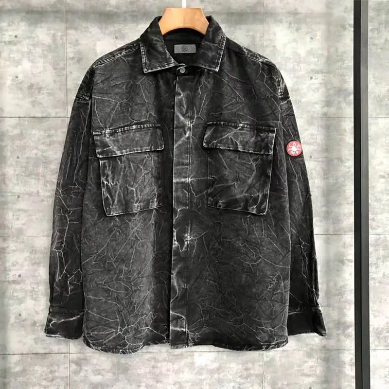 2020 Latest Cav Empt Steam Wave Patch Print t Shirt Men Women Casual Vintage Get Old Wash Cav Empt Coat