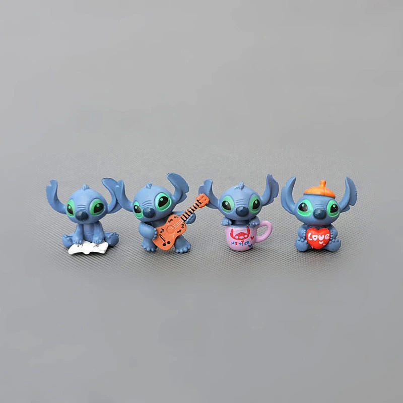 Мини куклы Стич из мультфильма Лило и 4 стиля экшн фигурки декоративные игрушки