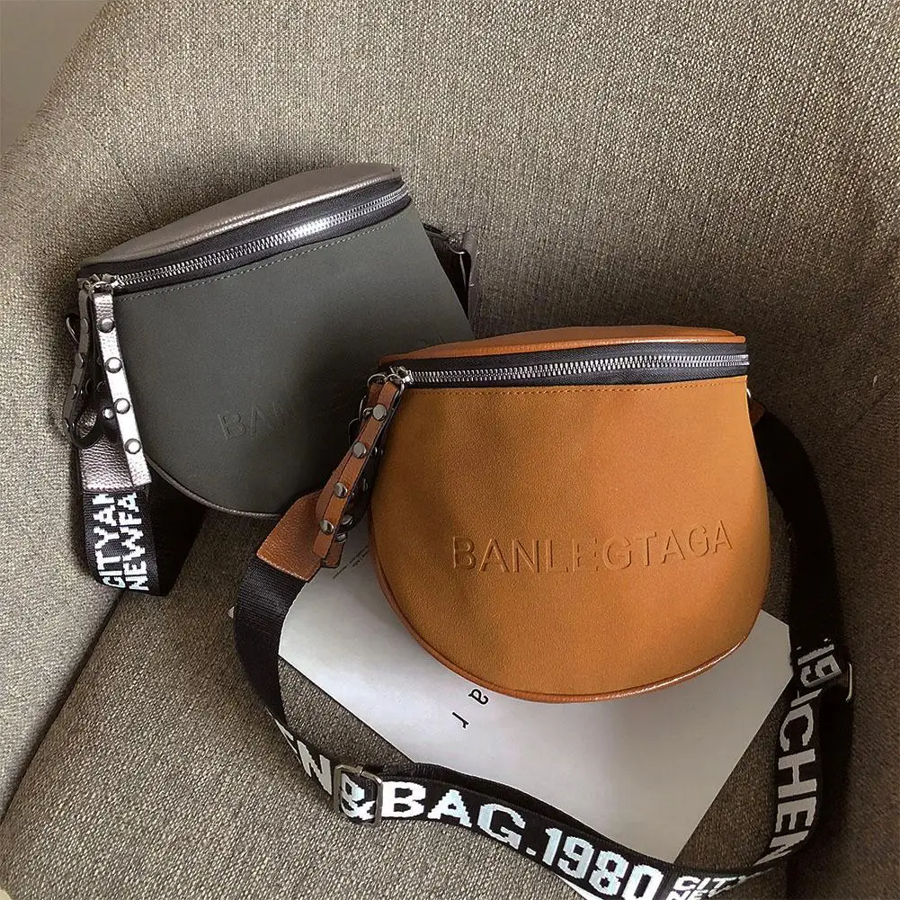 

Сумка кросс-боди Женская кожаная, модный мессенджер на плечо с полукруглым узором, мини-чехол для телефона, 2021