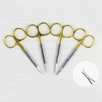 double eyelid scissors with gold handle double eyelid practice scissors make double eyelid tool line and cut straight and curved
