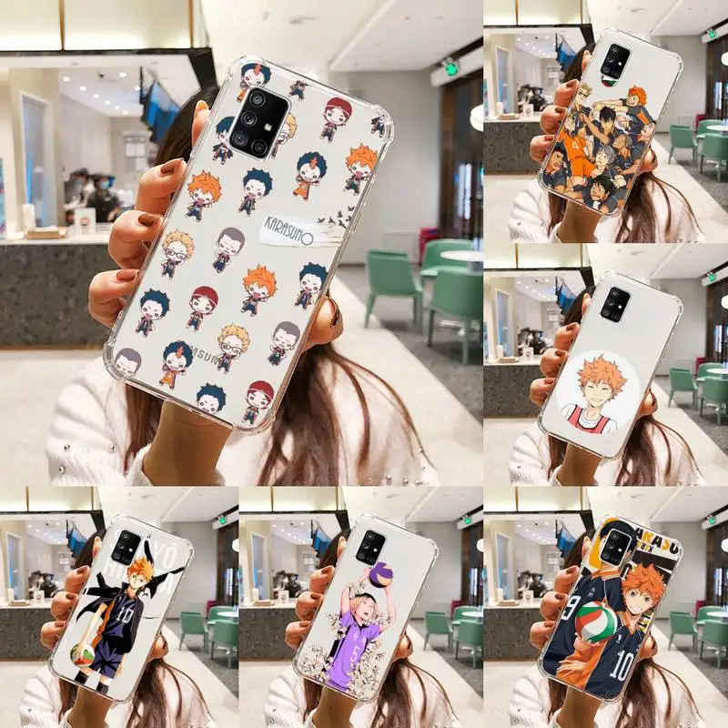 

haikyuu Phone Case Transparent For Samsung S 10 9 20 11 7 8 21 6 P Edge PLUS ULTRA 4G 5G