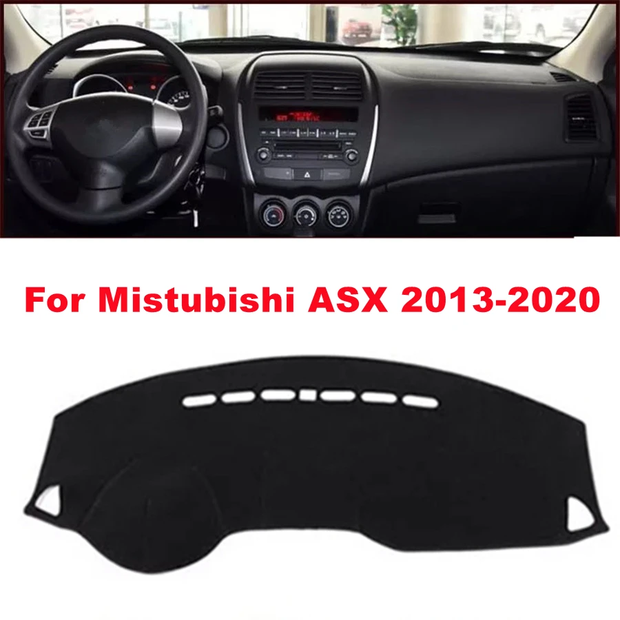 

Black Car Dashboard Cover For Mistubishi ASX (2013-2020) 2014-2015-16-17-18-2019 Auto Sun Shade Pad Carpet Protector Dash Mat
