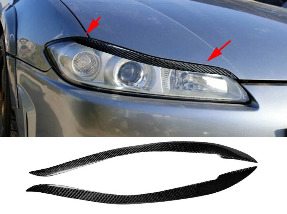 Налобные веки из углеродного волокна для 1999-2002 Nissan Silvia 200SX S15 Type B | Автомобили и