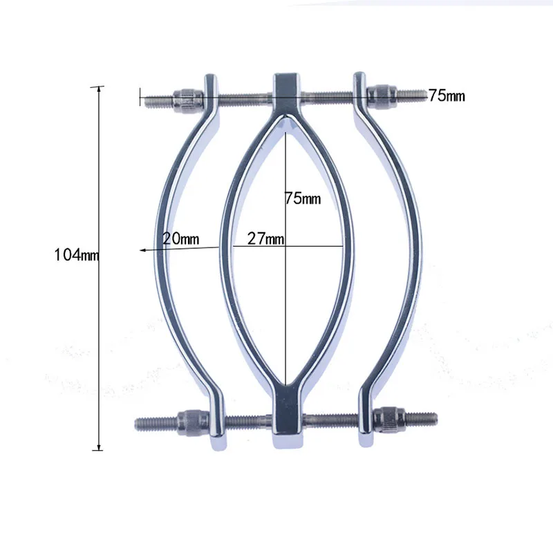Металлический зажим для губ Стимулятор клитора секс БДСМ бондаж Вагина Speculum