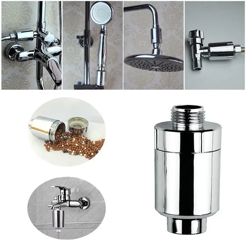 

Bathroom Sprinkler Tap Water Filter Inline Purifier Softener Head Tap Kitchen New Lot Shower Chlorine H2W6