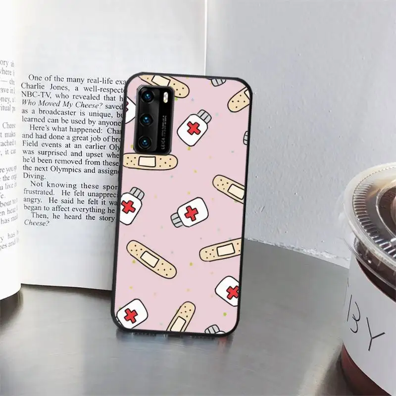 

Spain Cartoon Medicine Doctor Nurse fashion Phone Cases for huawei P40 pro lite P8 P9 P10 P20 P30 psmart 2019 2017 2018