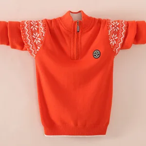 Одежда для мальчиков, зимняя одежда из хлопка, свитер для мальчиков, пуловер, свитер, детская одежда, Детский свитер, зимний сохраняющий тепло