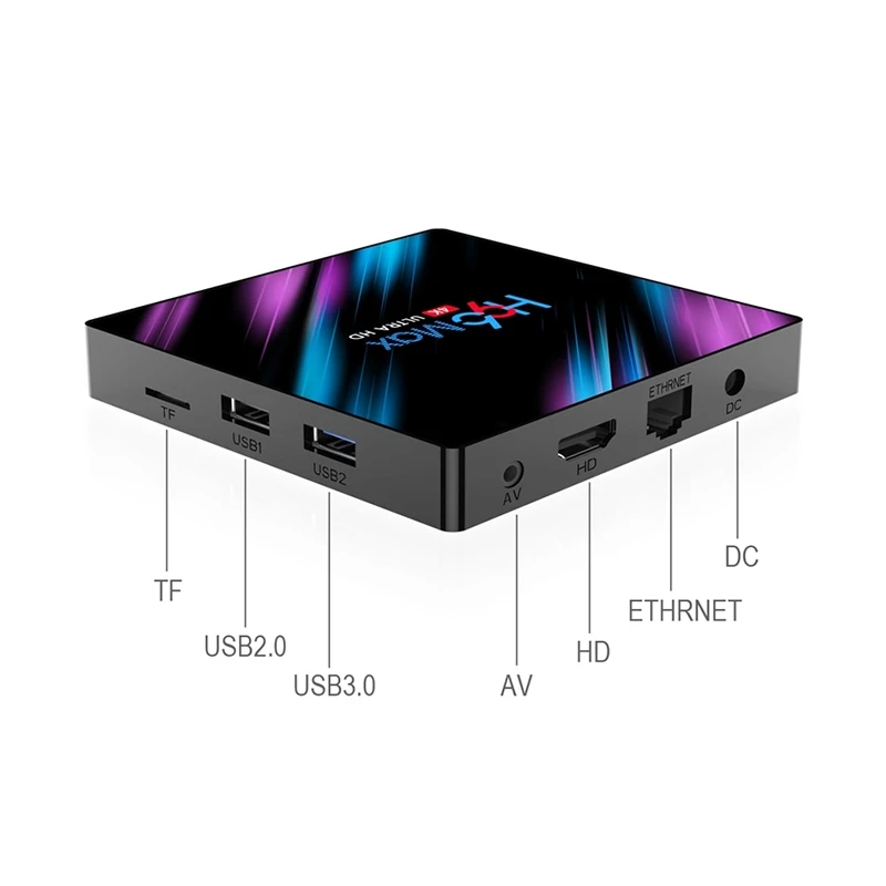 ТВ-приставка H96 MAX Android Rockchip RK3318 2 + 16 ГБ H.265 4K 60 кадров/с для Google Store Netflix Youtube |