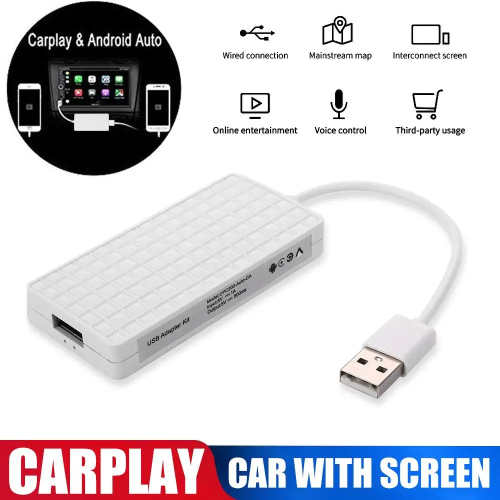 

Vehemo 5V Auto Link Dongle Car Link Dongle Navigation Player Supports for GPS Link Dongle Smart for Apple CarPlay