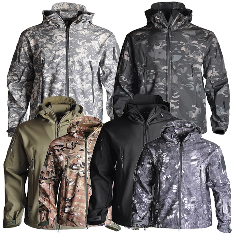 Тактическая охотничья куртка в стиле милитари для страйкбола зимняя из мягкой