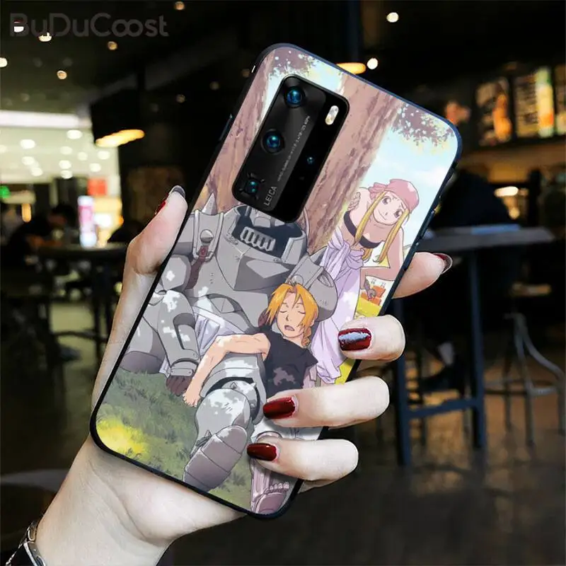 

Fullmetal Alchemist Edward Elric Phone Case For Huawei P30 P20 Mate 20 Pro Lite Smart Y9 Prime 2019