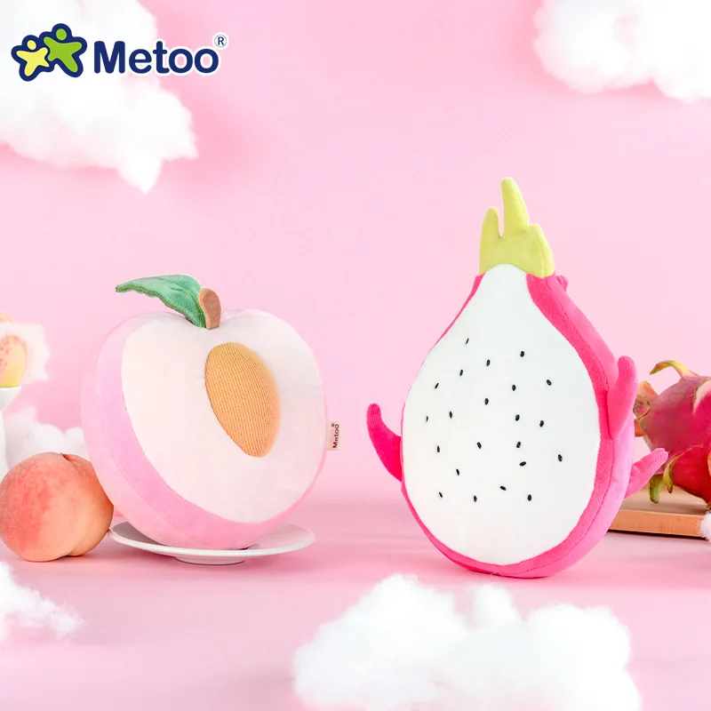 Metoo-almohada de juguete con forma de fruta para ni&ntilde;as, juguete creativo de aguacate, suave, de felpa, adornos, Kawaii-2