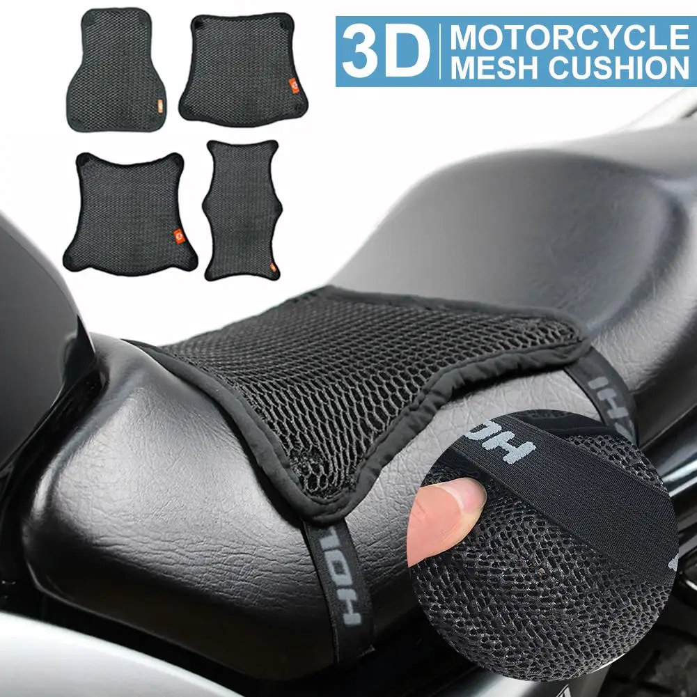 

S-XL Motorcycle Seat Cushion Cover Net 3D Mesh Protector Insulation Cushion Motorcycle Electric Bike Scooter Seat Cushion Cover