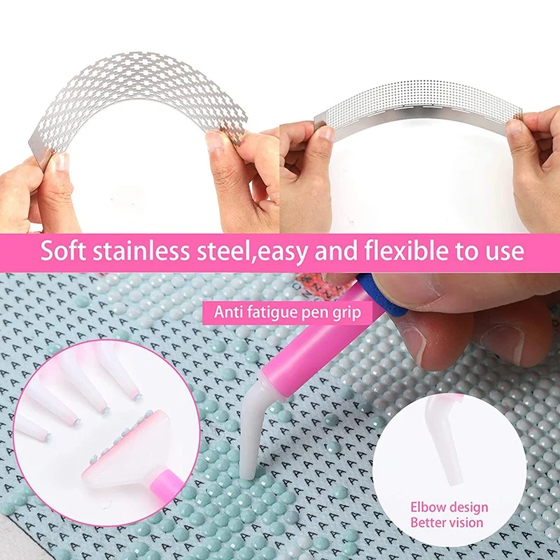 12Pcs Square And Round Diamond Painting Tool With 599 520 Blank Grids Ruler Fix Drill Pen | Дом и сад